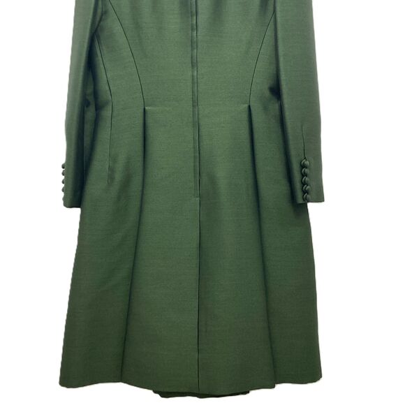 Chester Weinberg 1960s Green Silk Taffeta Cocktail Gown Vintage Dress 8 - Picture 12 of 16